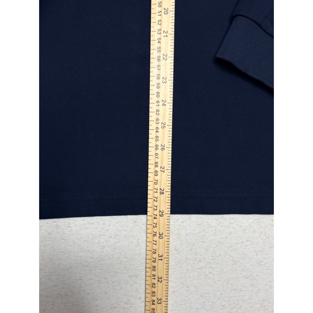 Orvis Mens XXL‎ Navy Blue Long Sleeve Pique Polo Shirt Cotton Fly Fishing 2JJJ - Picture 10 of 10